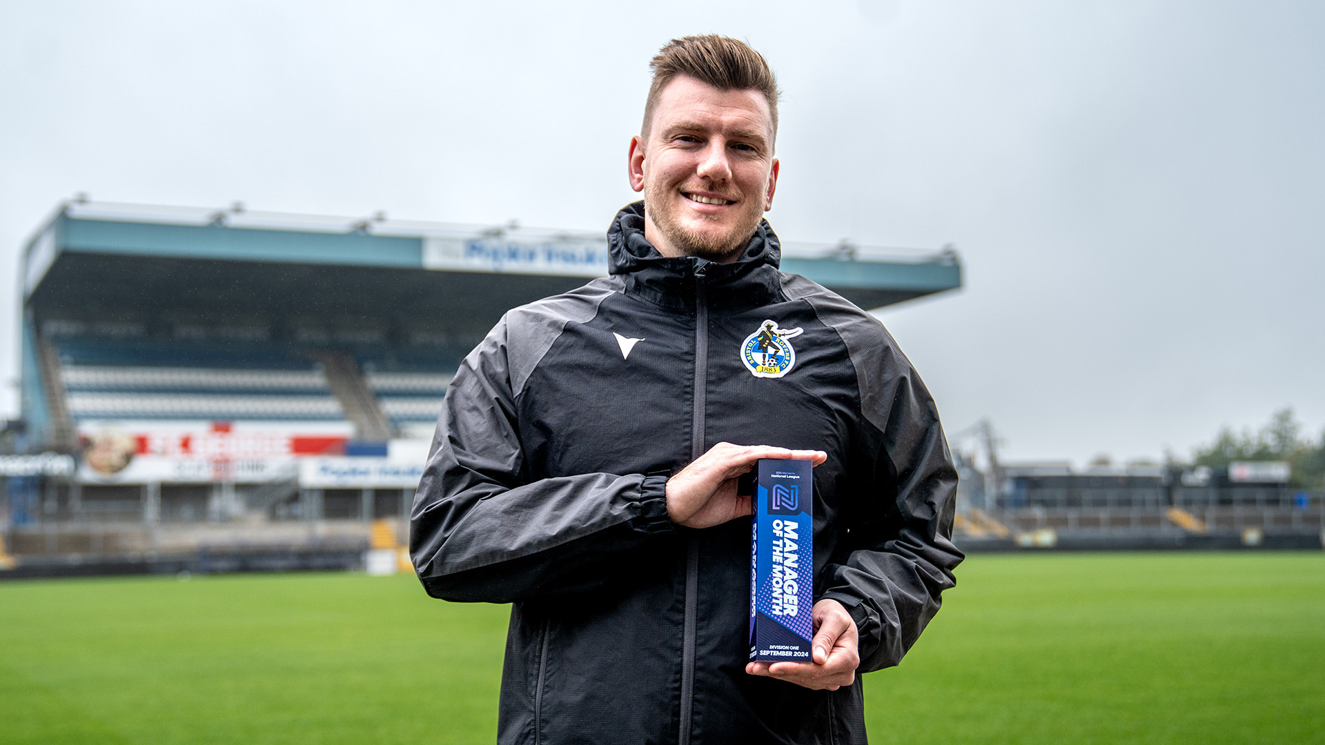 Nathan Hallett-Young September Manager of the month