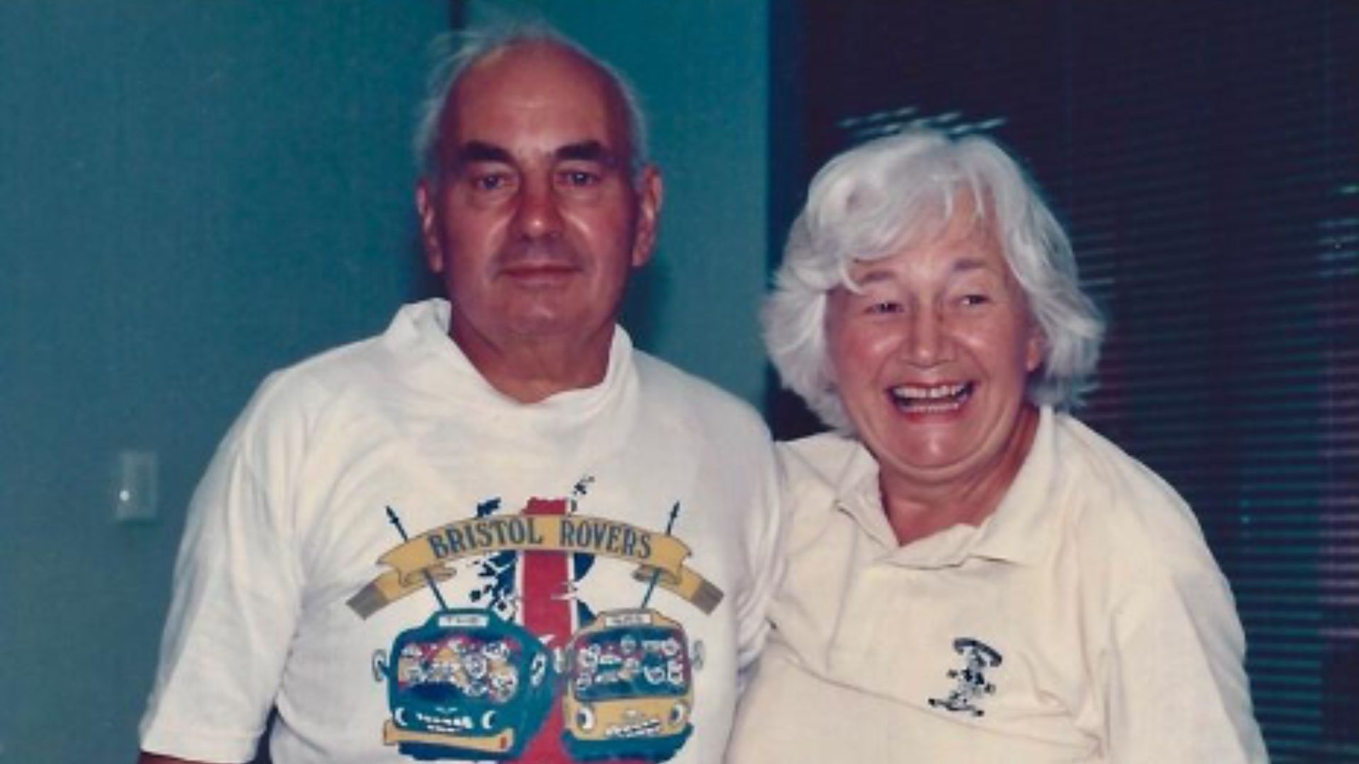 Amy and Harold Prewett listening to Radio Bristol’s coverage of Rovers 3 City 2 on 21 December 1991