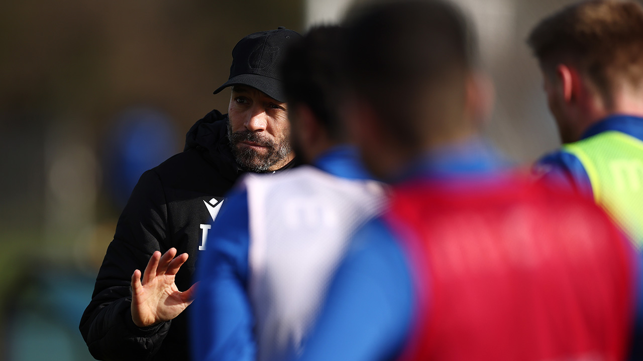 Calderon takes training