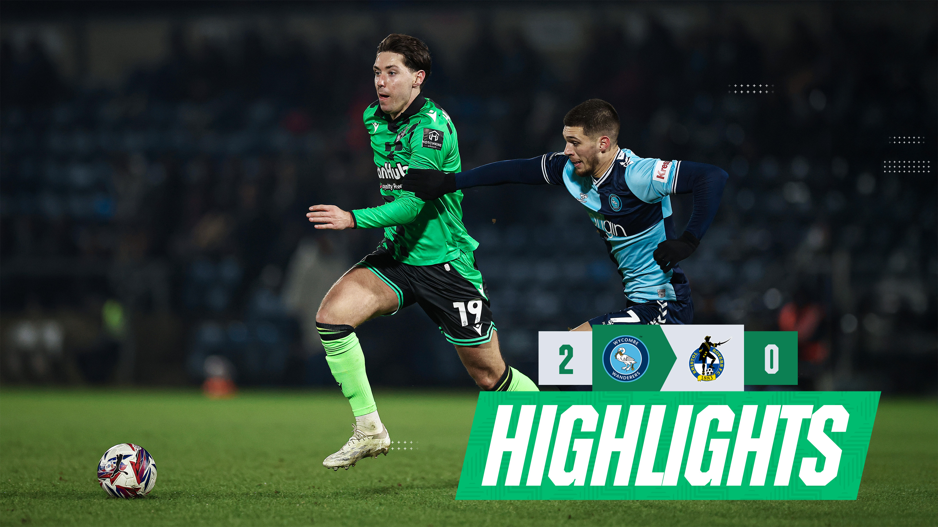 highlights | Wycombe 2-0 rovers 