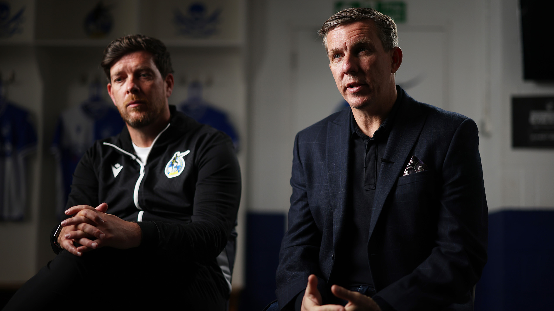 Darrell Clarke and Ricky Martin