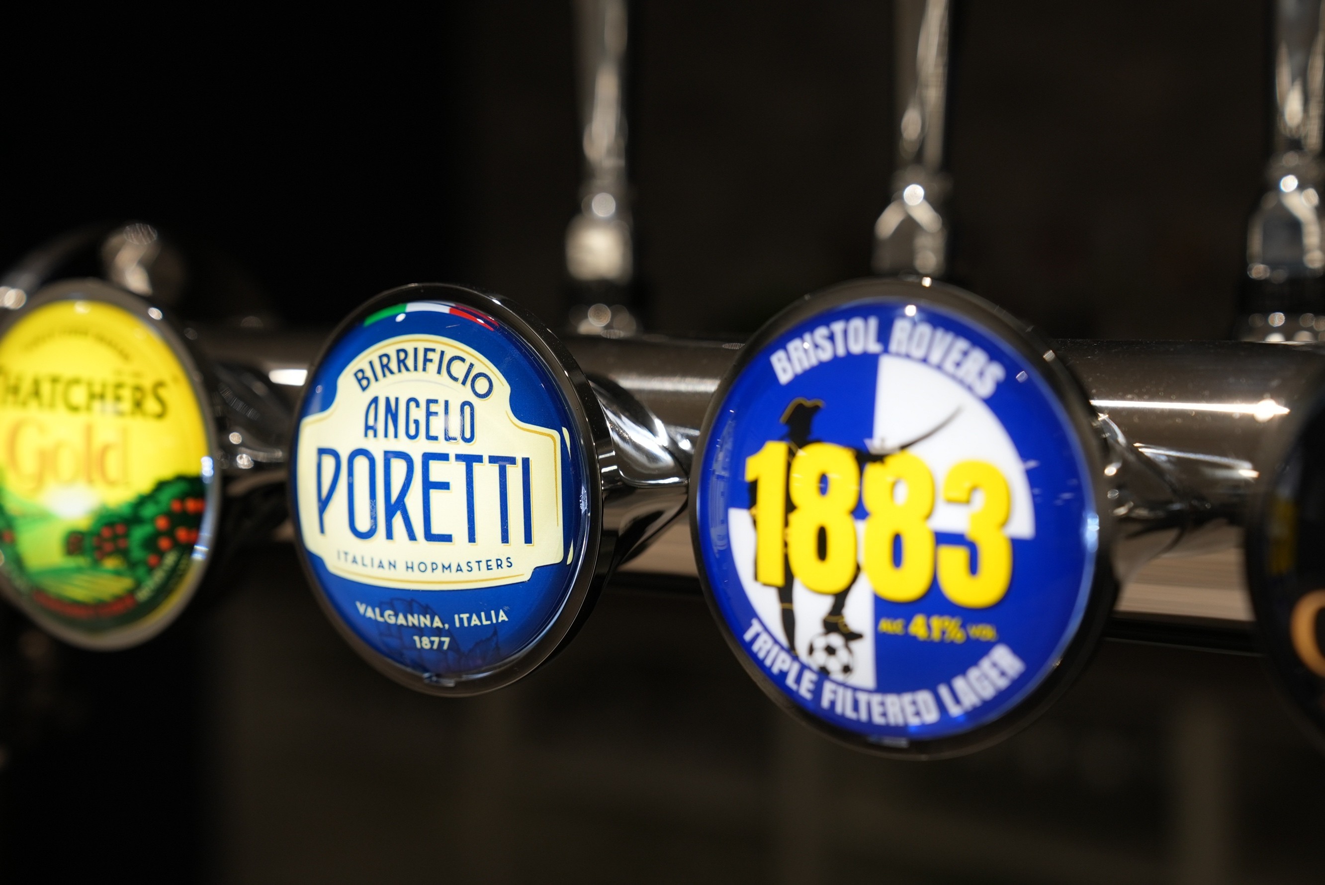 Poretti Lager and Bristol Rovers 1883 Lager