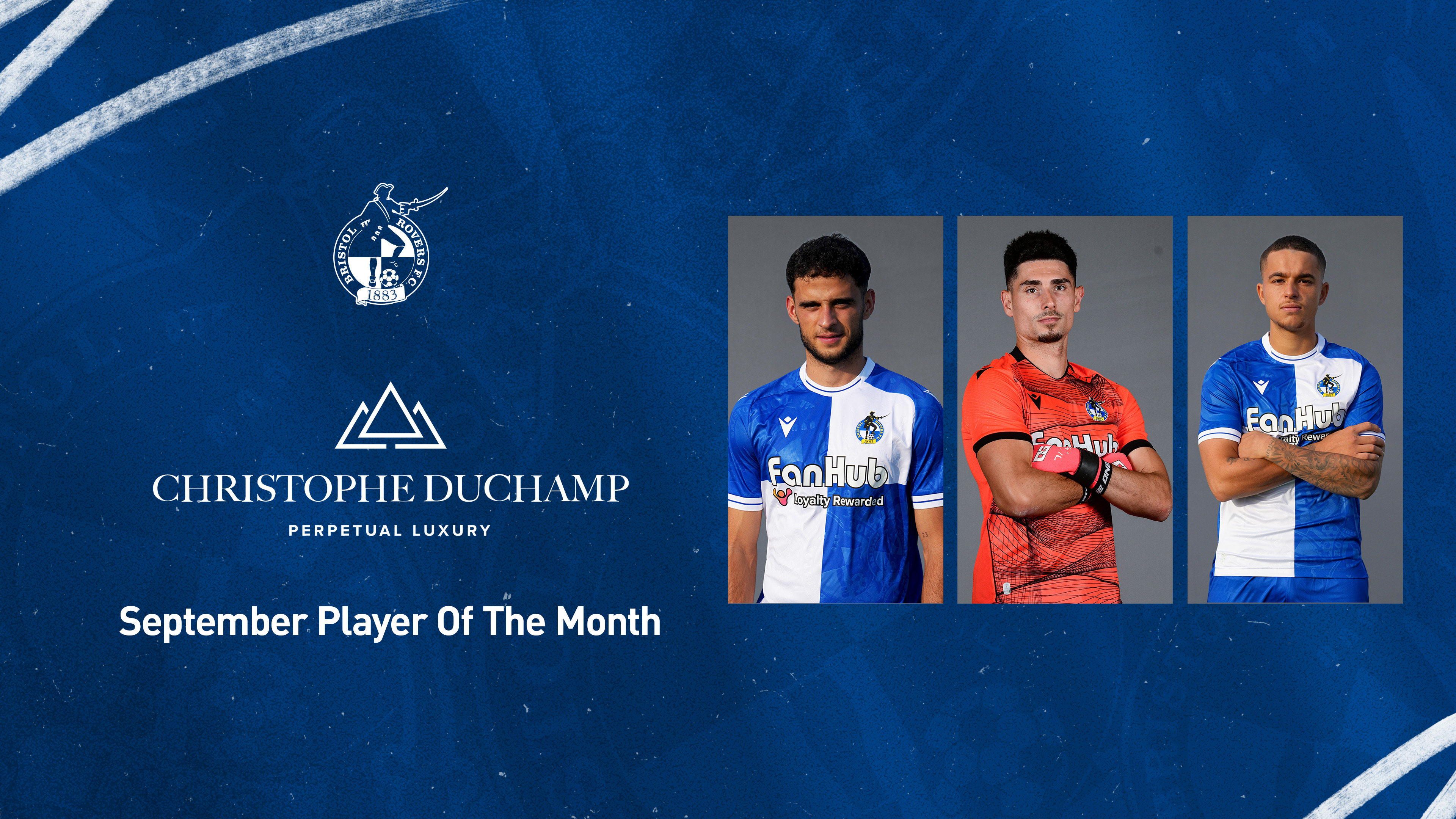Bristol Rovers Men’s September Player Of The Month, sponsored by Christophe Duchamp