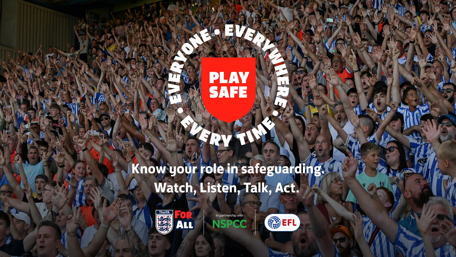 Bristol Rovers backs The Play Safe Weekend 2024 Bristol Rovers FC