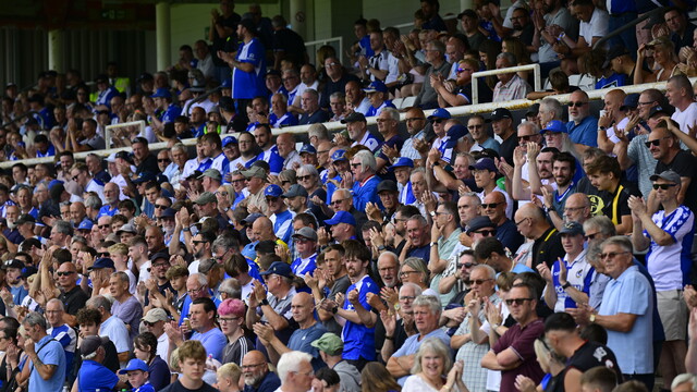 Bristol Rovers fans in West Terrace