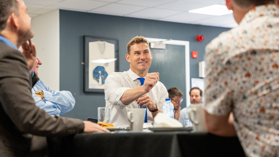 Matt Taylor meets 1883 Club at The Memorial Stadium