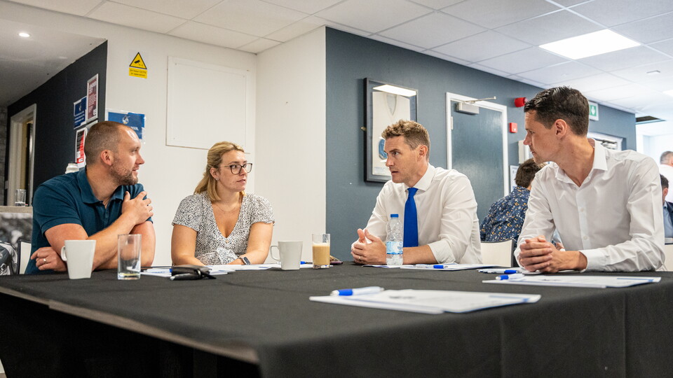 Matt Taylor meets 1883 Club at The Memorial Stadium