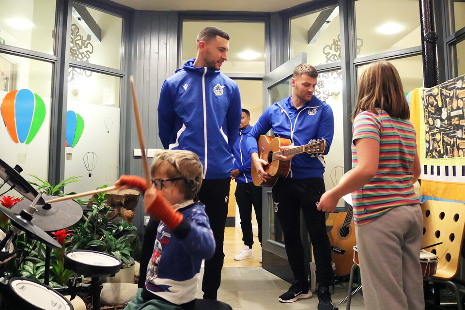 Bristol Rovers spread Christmas cheer at Charlton Farm