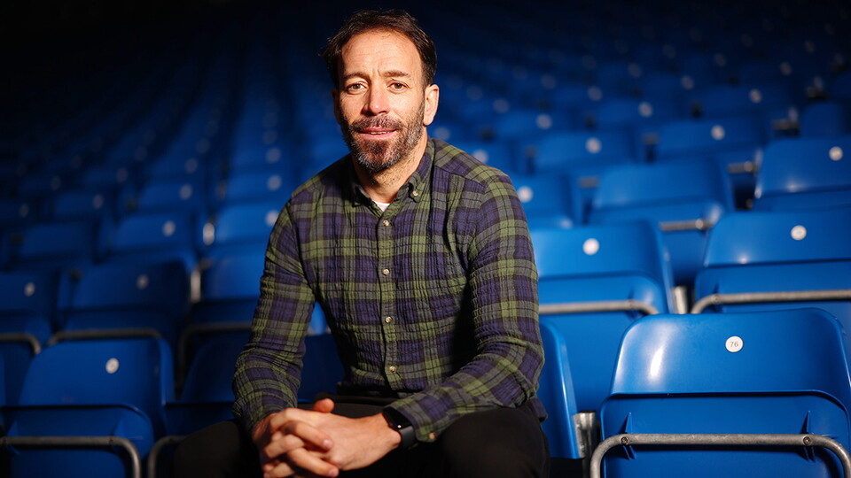 Inigo Calderon poses at The Memorial Stadium