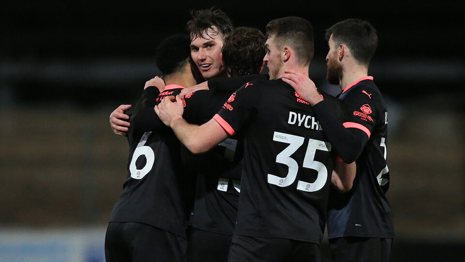 Northampton Town celebrate a goal