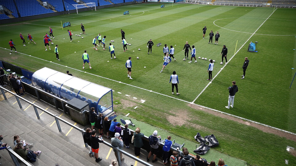 Open training session at The Memorial Stadium