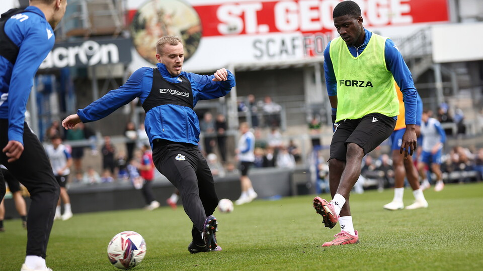 Open training session at The Memorial Stadium