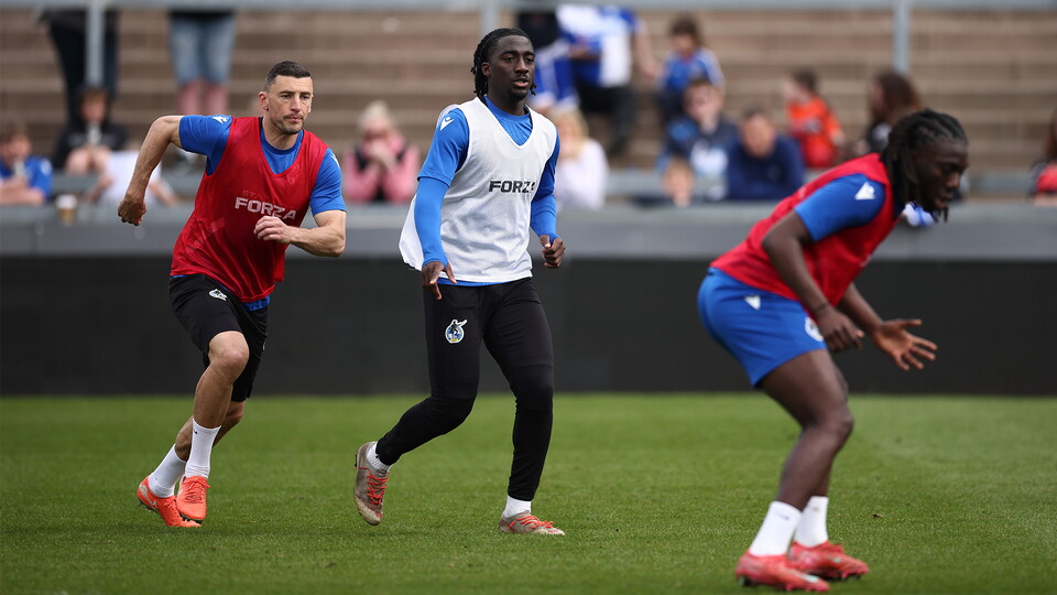 Open training session at The Memorial Stadium