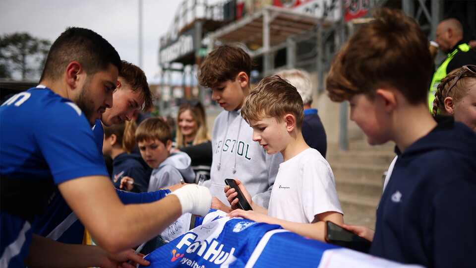 Open training session at The Memorial Stadium