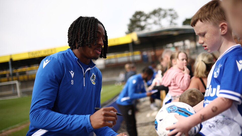 Open training session at The Memorial Stadium
