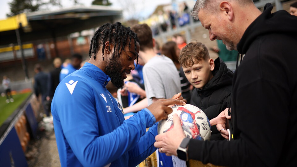 Open training session at The Memorial Stadium