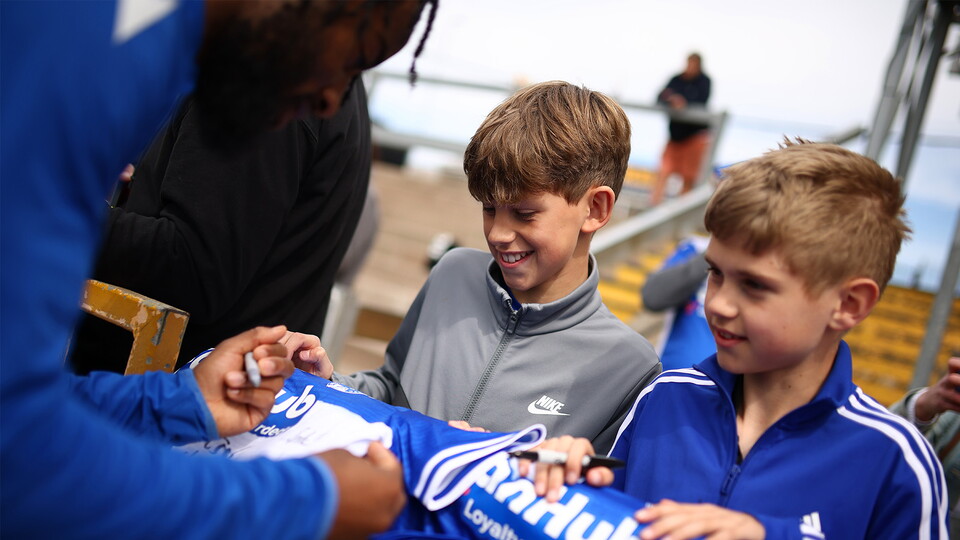 Open training session at The Memorial Stadium