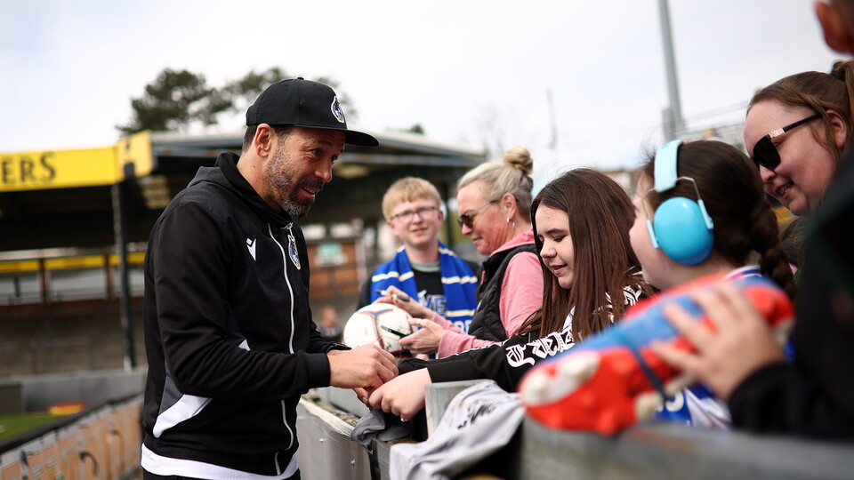 Open training session at The Memorial Stadium