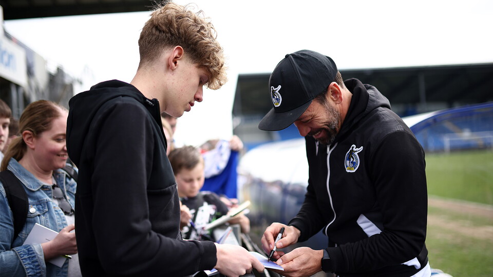 Open training session at The Memorial Stadium