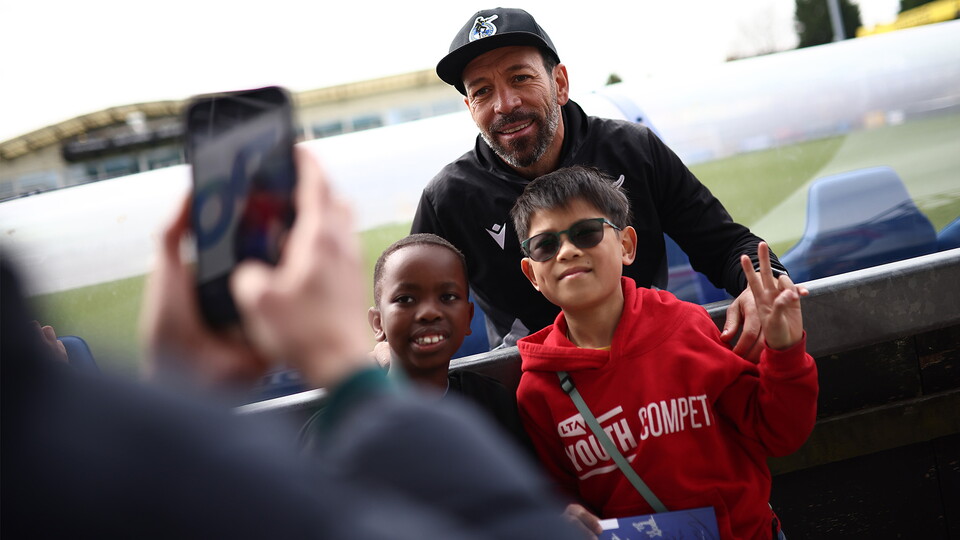 Open training session at The Memorial Stadium