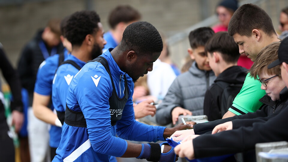Open training session at The Memorial Stadium