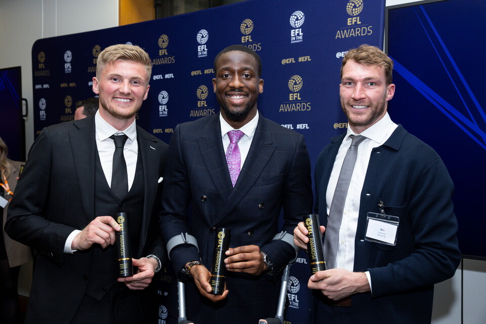 Divisional winners at the EFL Community Awards 2025