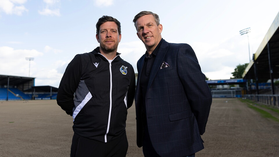 Darrell Clarke and Ricky Martin 