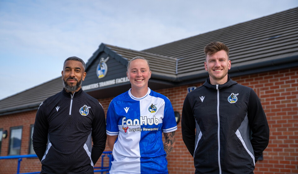 (From Left to Right) Assistant Manager Chris Douglas, Erin Bloomfield and Nathan Hallett-Young.