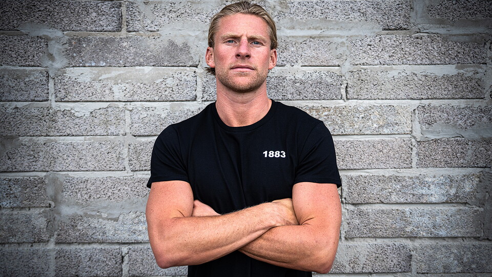 Alfie Kilgour on the wall