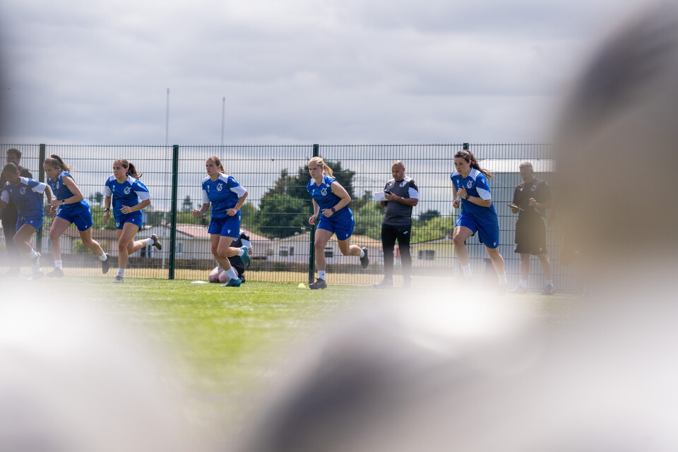 BRWFC Warming up