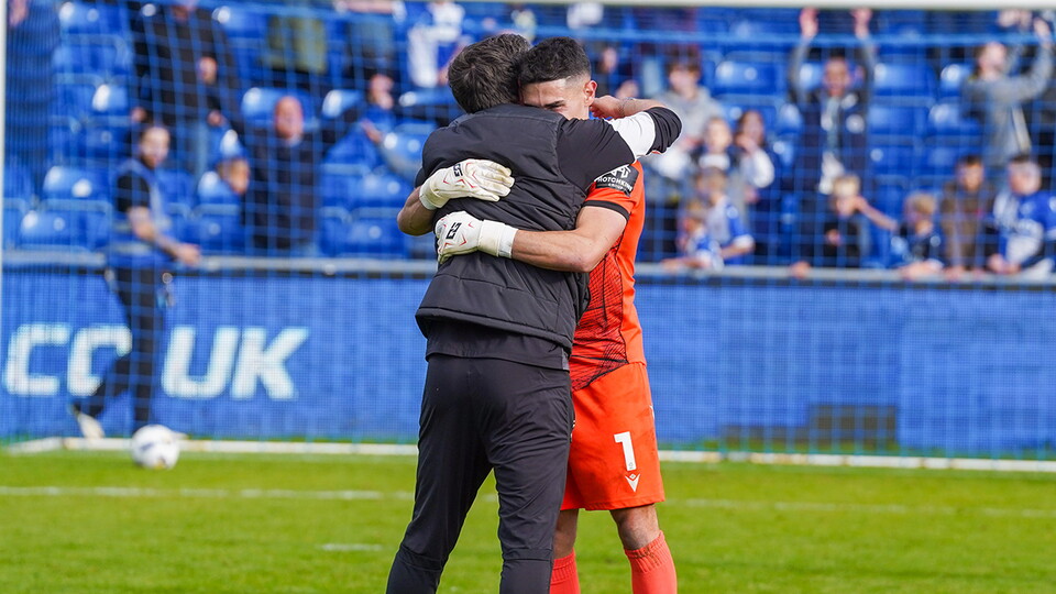 Luke Southwood and Darrell Clarke