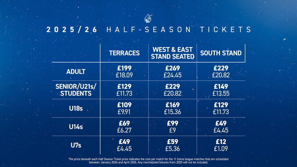 Updated Half-season ticket graphic