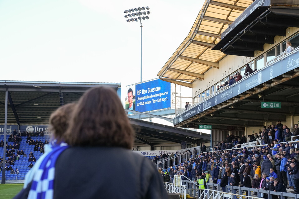 Ben Gunstone tribute at Memorial Stadium