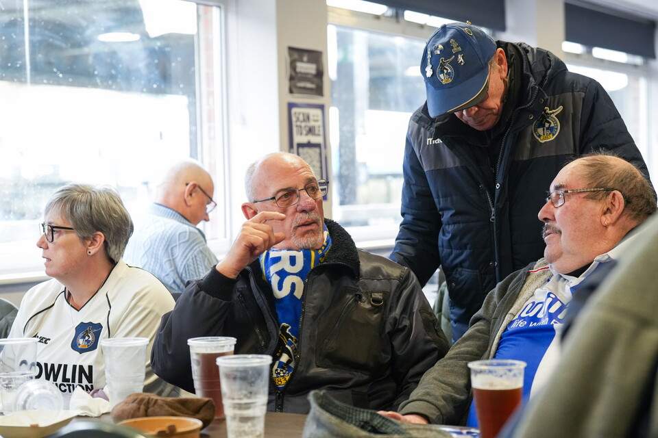 Supporters in Thatchers Bar