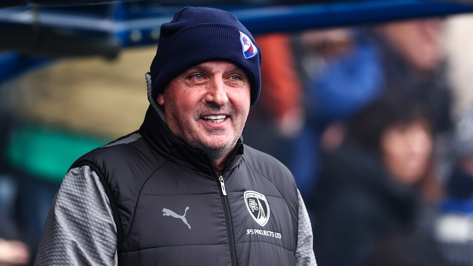 Chesterfield FC's head coach Paul Cook