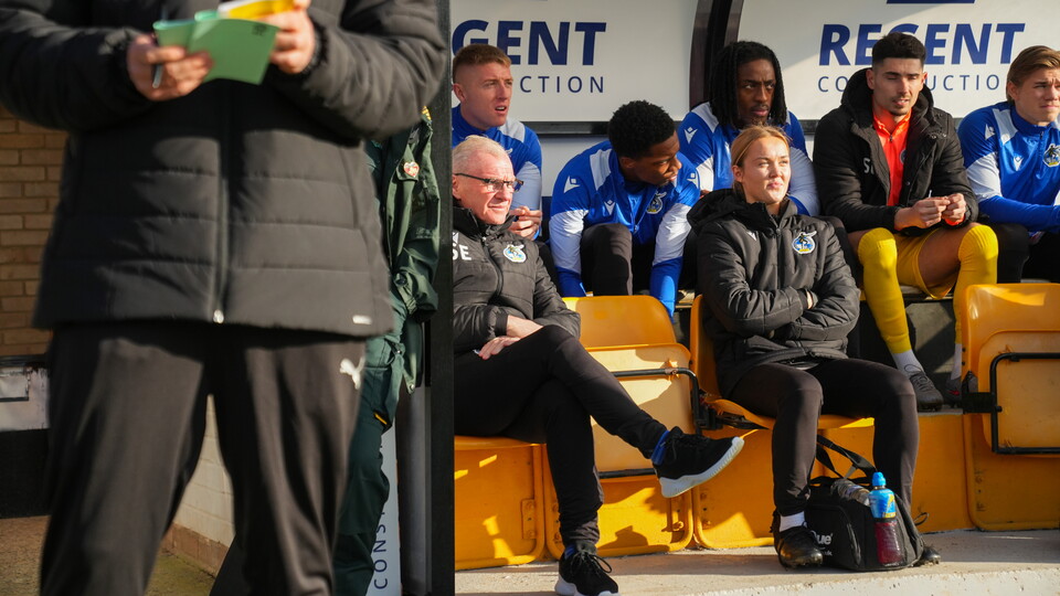 Steve Evans sat watching his team from the dugout