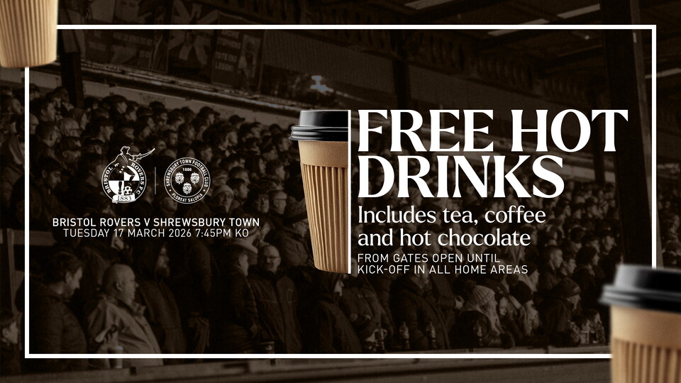 Free hot drinks at Shrewsbury