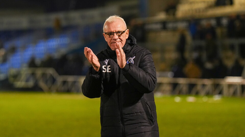 Steve Evans applauds Bristol Rovers