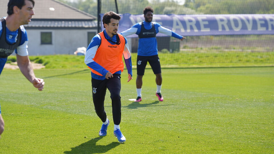 Ryan de Havilland training on the training pitch