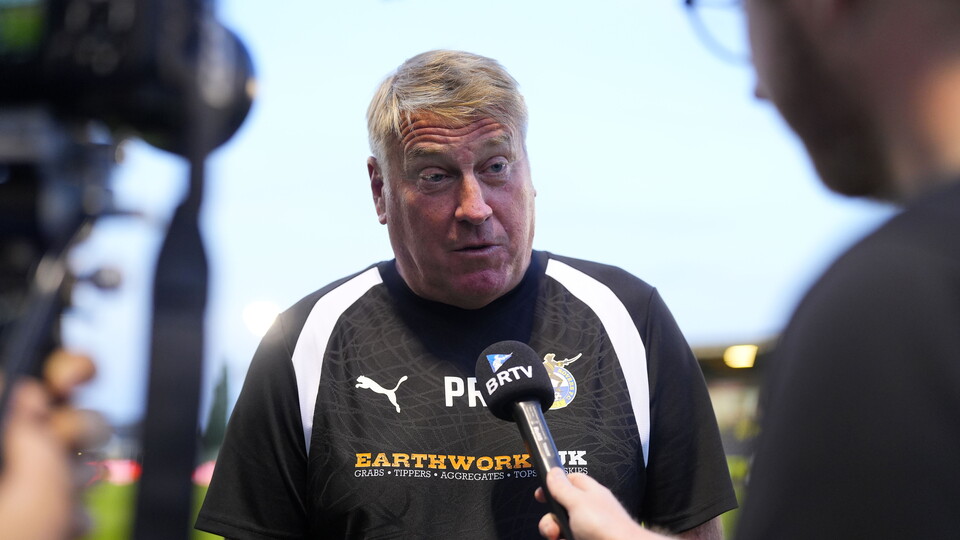 Paul Raynor speaking to BRTV after the match against Forest Green Rovers