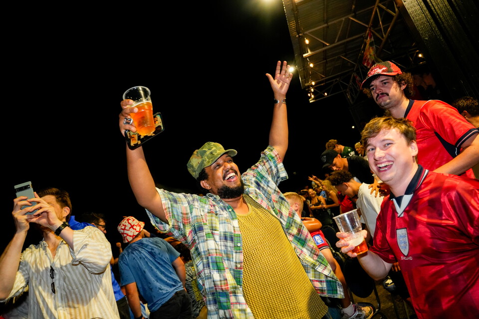 Gallery | The best fanzone images from England's win over Norway