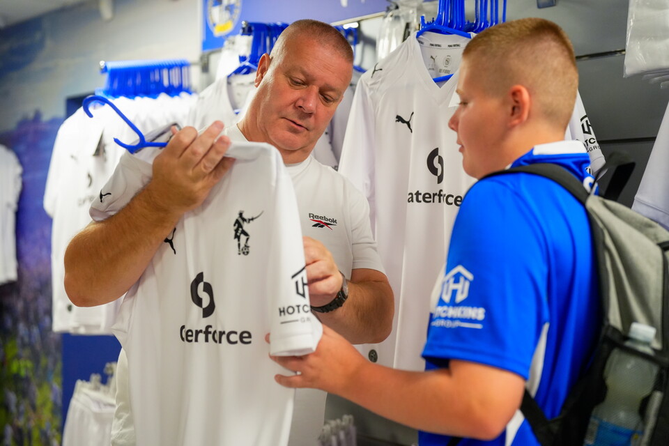 Fans browsing Bristol Rovers 2026/27 Secondary Kit