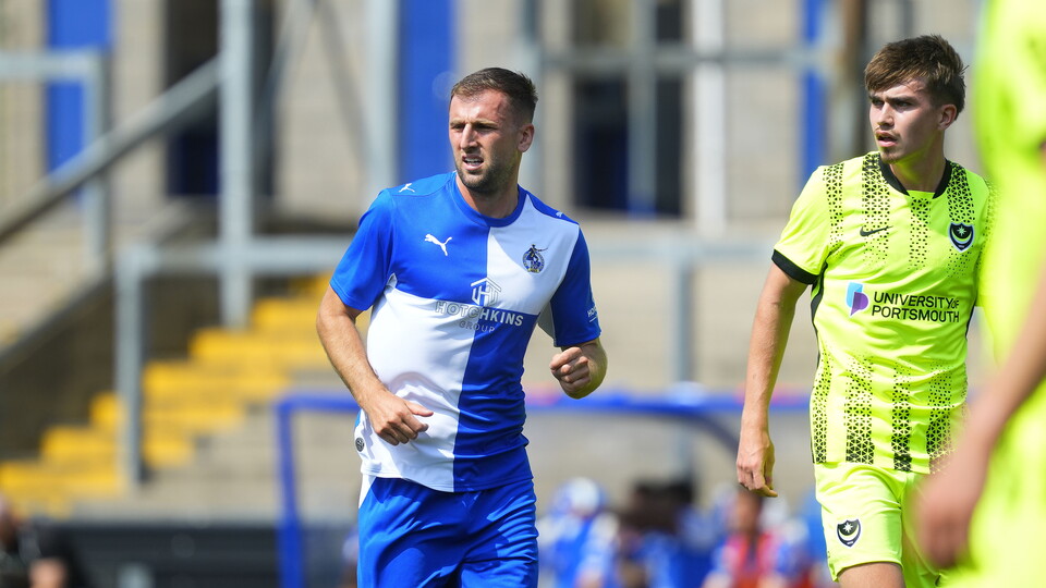 Ben Purrington playing against Portsmouth in the preseason