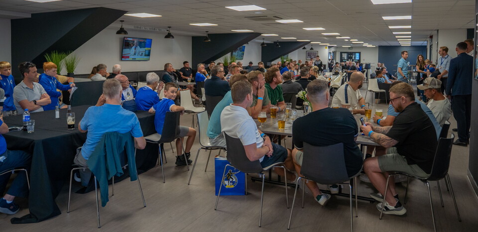 Supporters in Bristol Rovers Hospitality