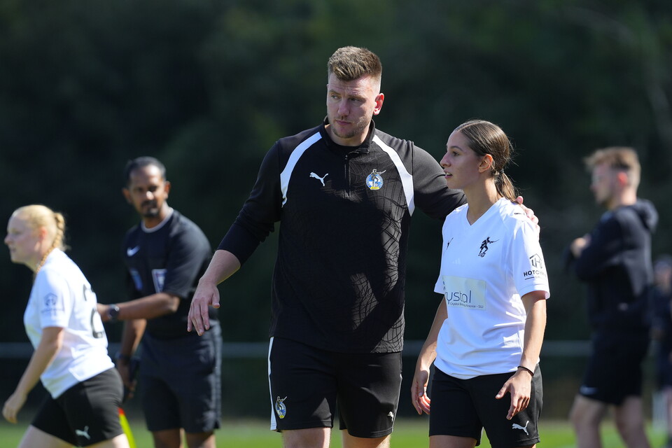 Nathan Hallett-Young and Helena Costa