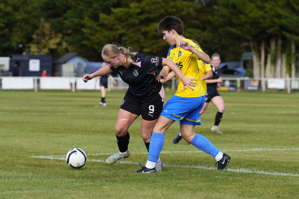 Libby Davies on the ball