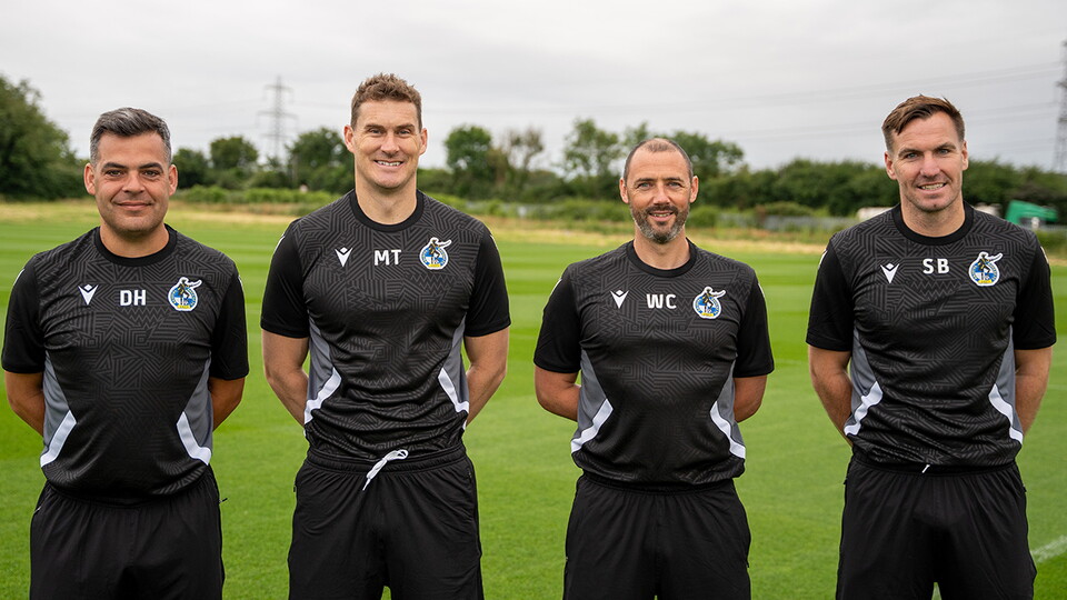 Matt Taylor, Wayne Carlisle, Scott Brown and David Horseman pose