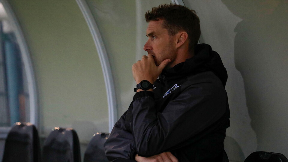 Matt Taylor watches on at Melksham Town