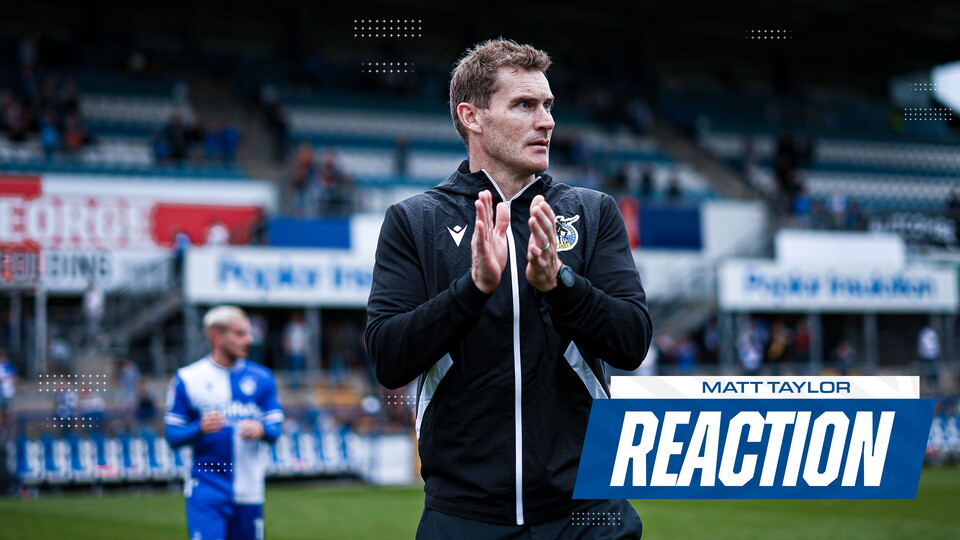 Matt Taylor reacts to Cambridge win