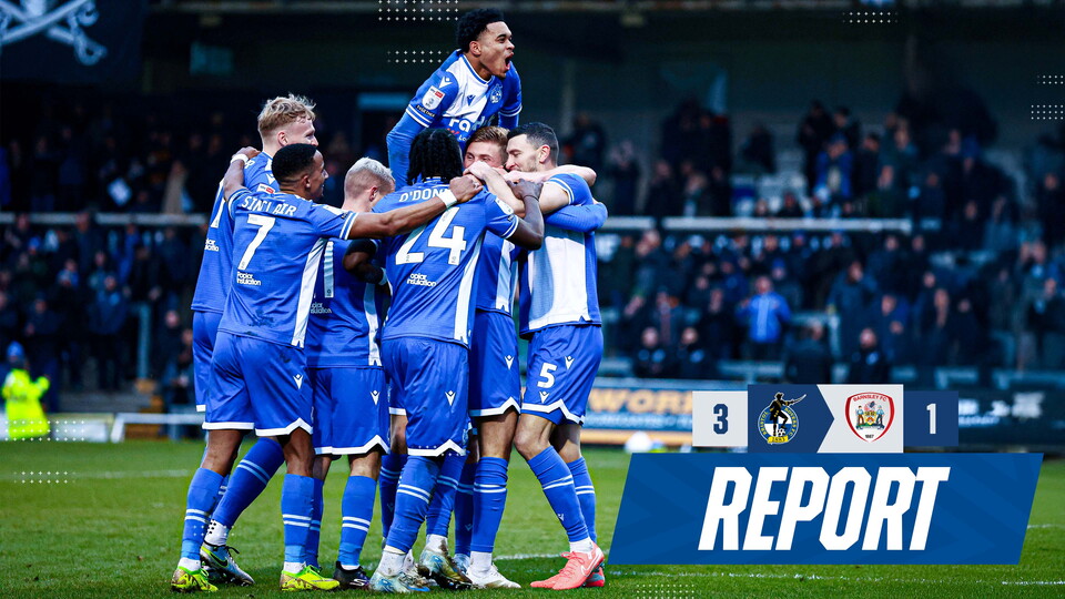 Trio of strikes sees Rovers topple Tykes Bristol Rovers FC(02)